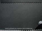 Vinyl, original dark gray trim material, stipple grain, 1.4 mt.  (56) wide. - U20047/R